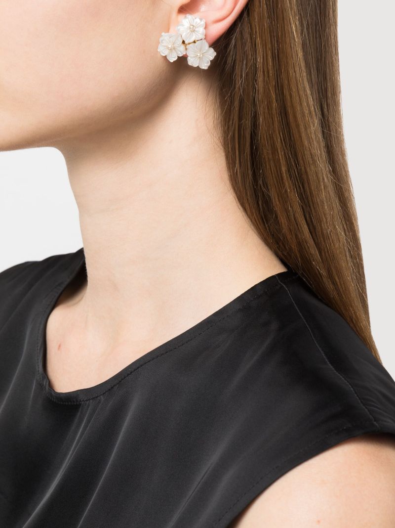 Gold-tone Marti Faux-pearl Stud Earrings
