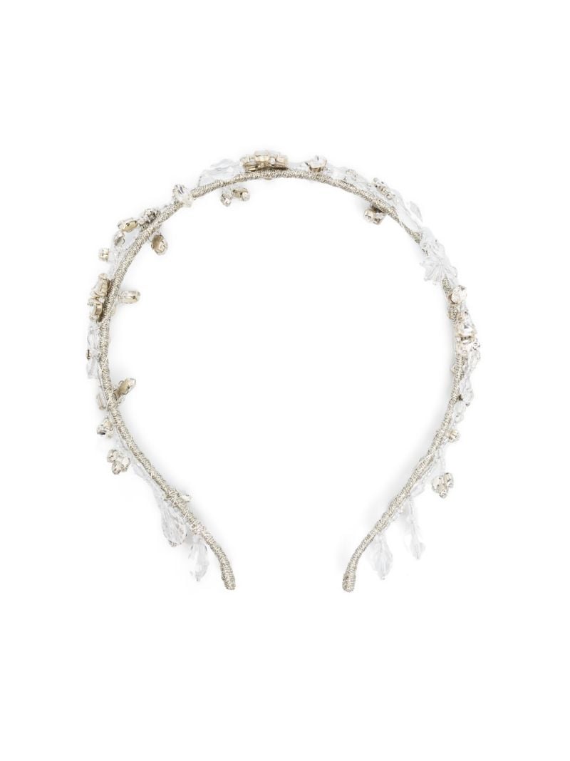 White Susan Vine Crystal Headband