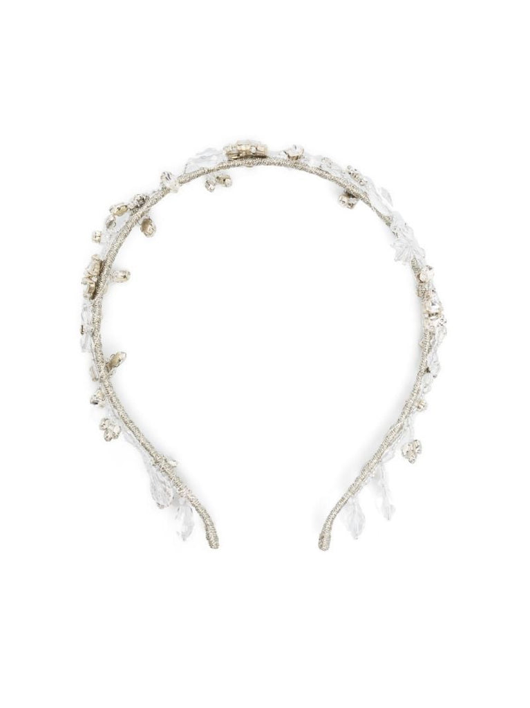 White Susan Vine Crystal Headband