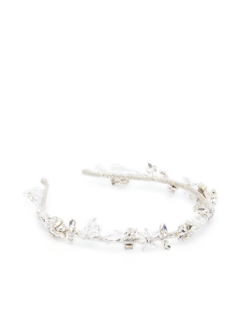 White Susan Vine Crystal Headband