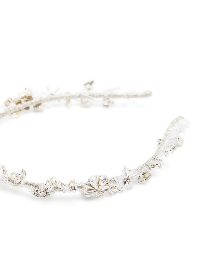 White Susan Vine Crystal Headband