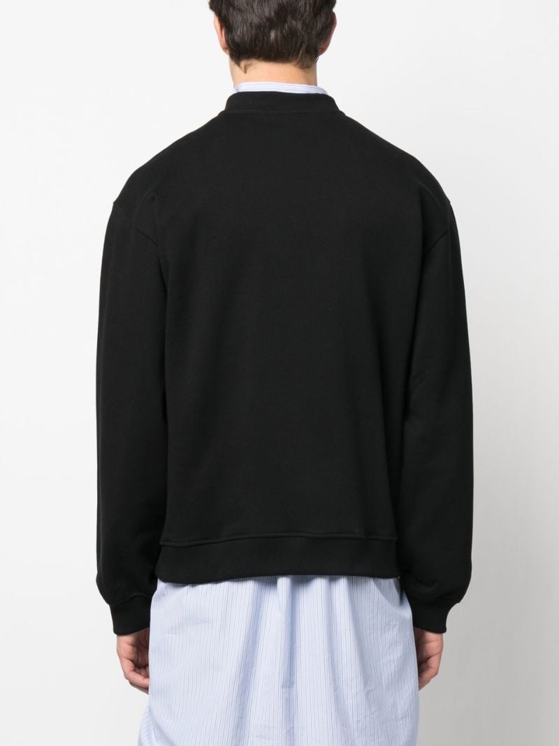 Black Paris Best Mesh Sweatshirt