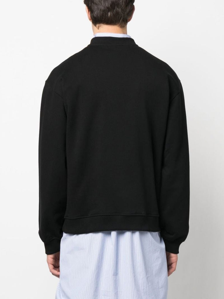 Black Paris Best Mesh Sweatshirt