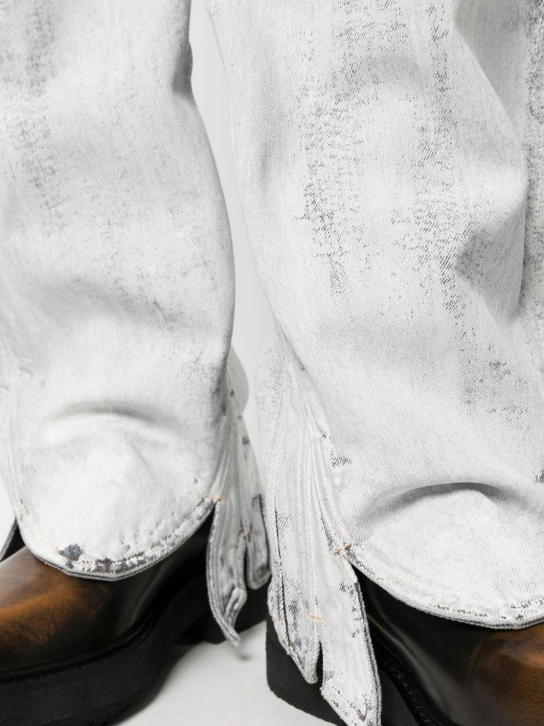 White Tudor Straight-leg Jeans