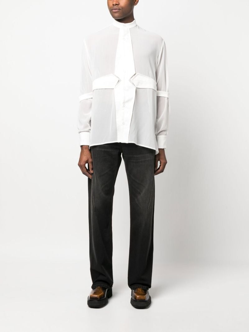 Black Straight Leg Denim Jeans
