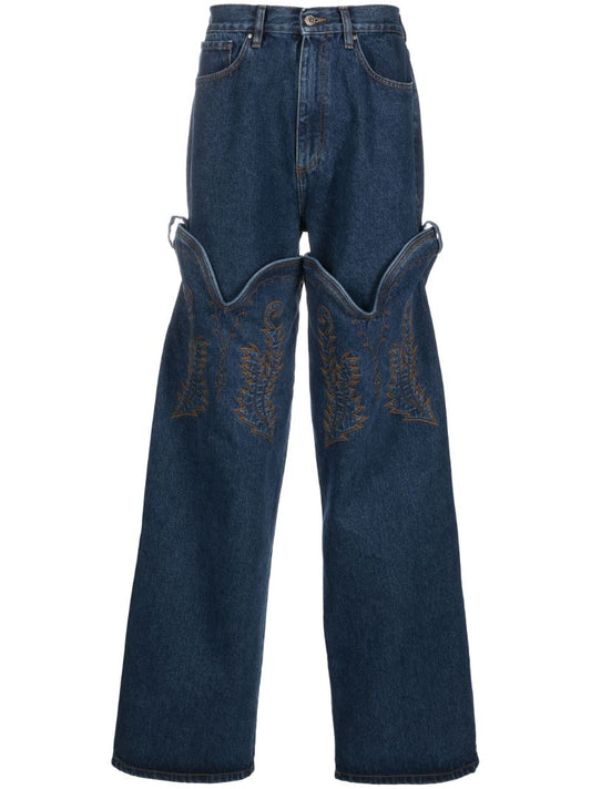 Blue Cowboy Cuff Jeans