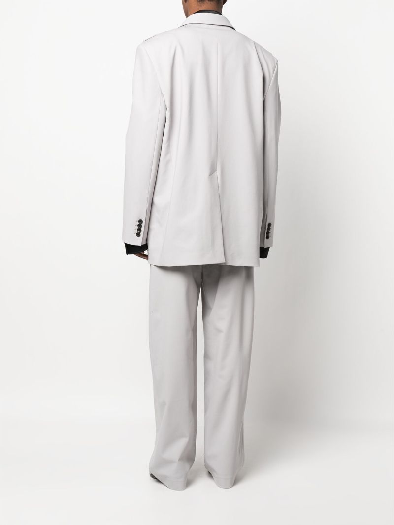 Grey Snap Panel Blazer