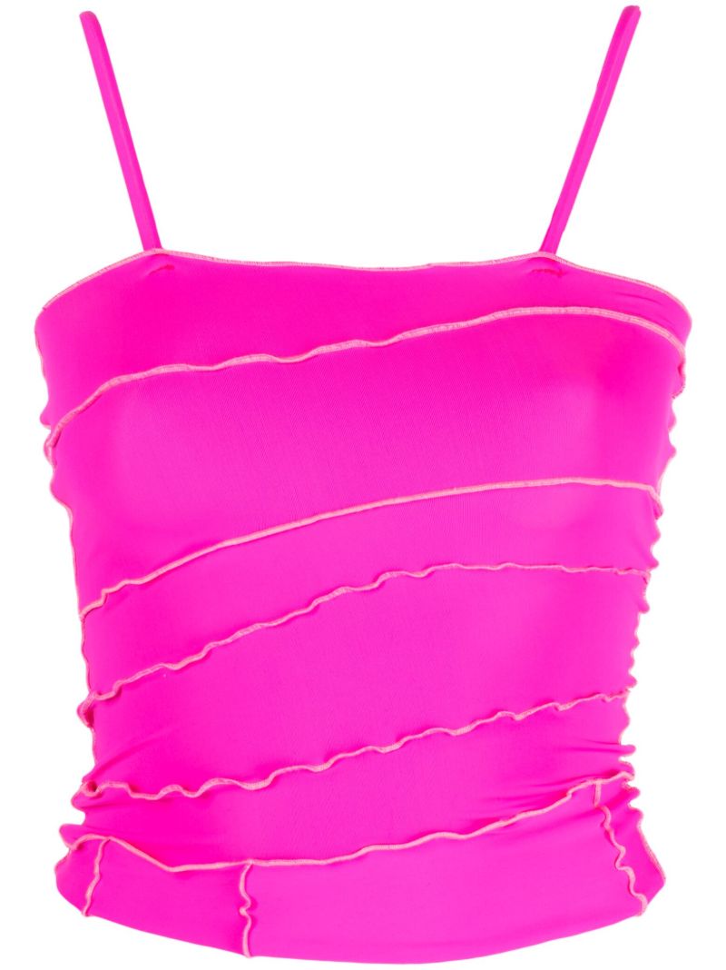 Pink Ruched Camisole Top