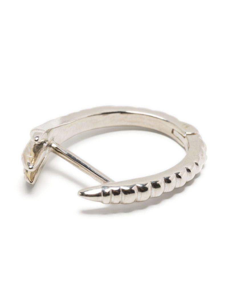 Sterling Silver Enchanted Hoop Earring