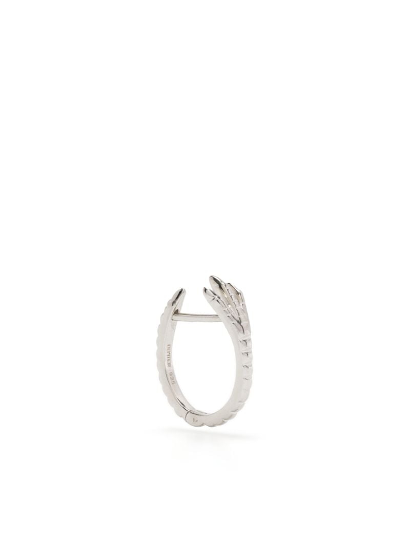 Sterling Silver Enchanted Hoop Earring
