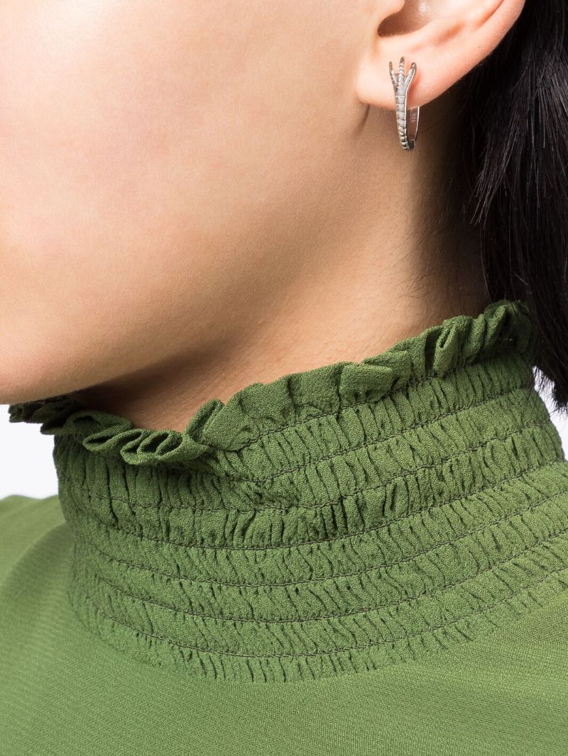 Sterling Silver Enchanted Hoop Earring