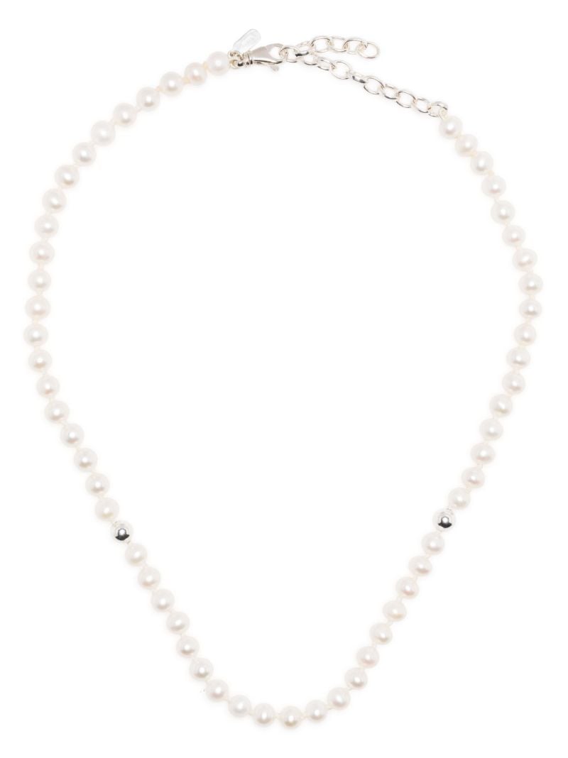 White Freshwater Pearl Beaded Necklace