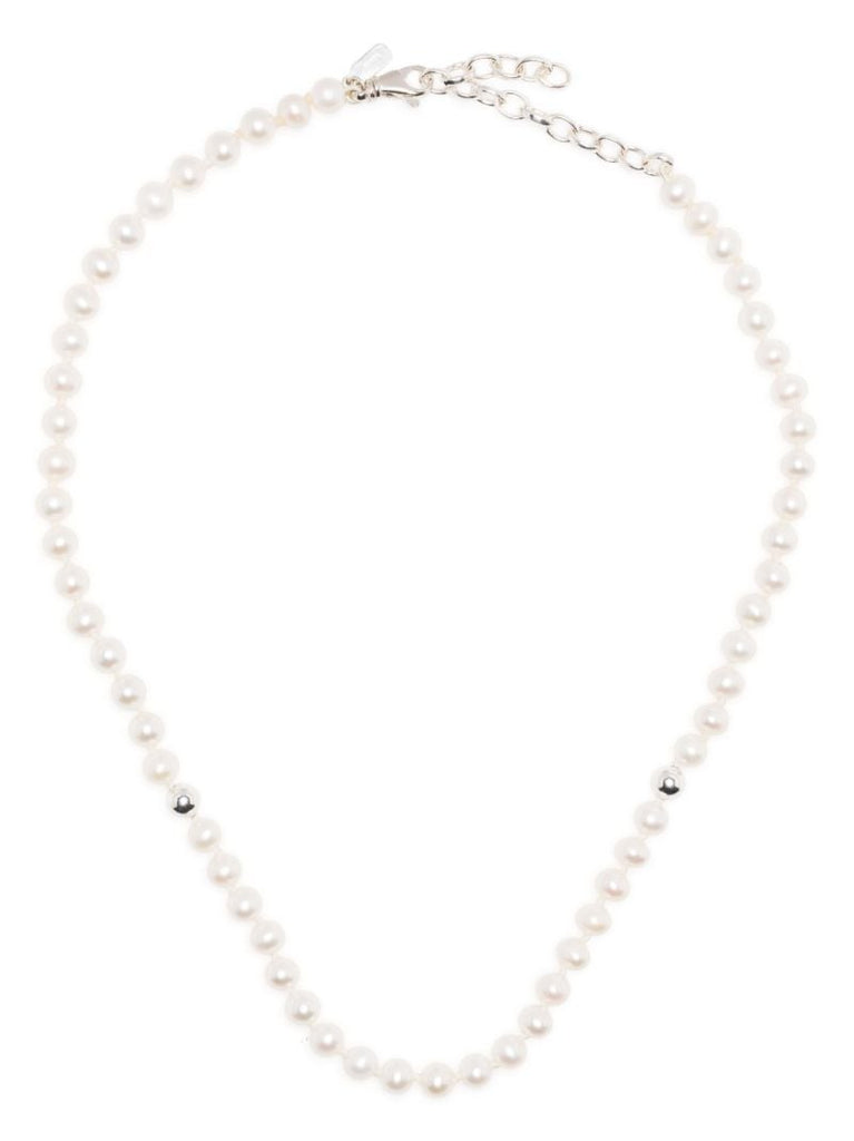 White Freshwater Pearl Beaded Necklace