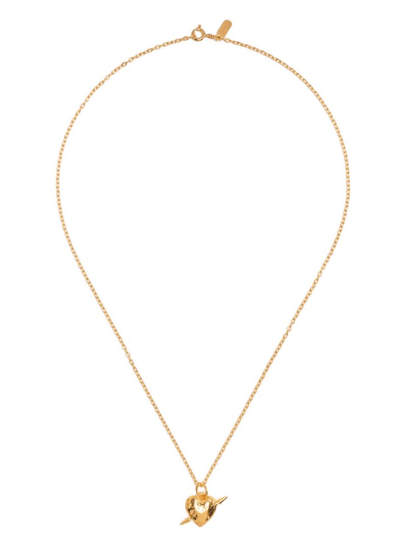 Gold-plated Tuvstarr's Heart Pendant Necklace
