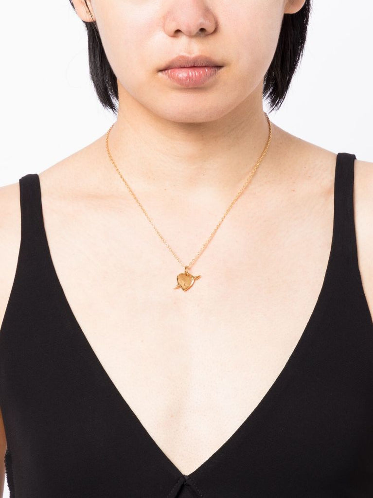 Gold-plated Tuvstarr's Heart Pendant Necklace