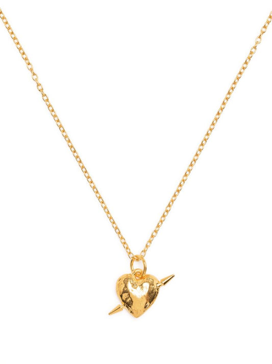 Gold-plated Tuvstarr's Heart Pendant Necklace