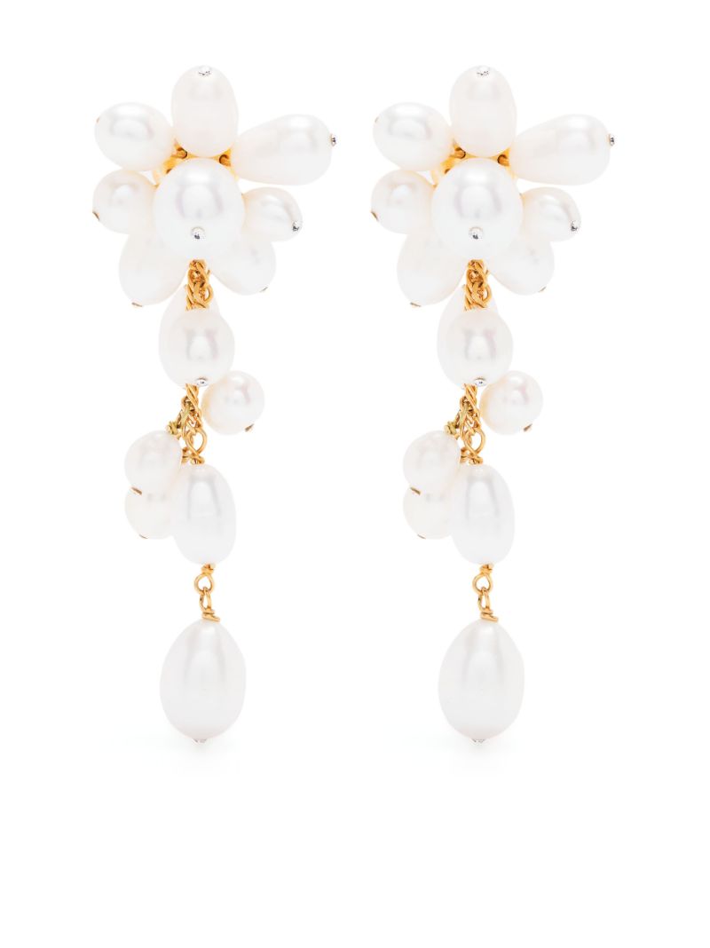 Gold-tone Florence Pearl Drop Earrings