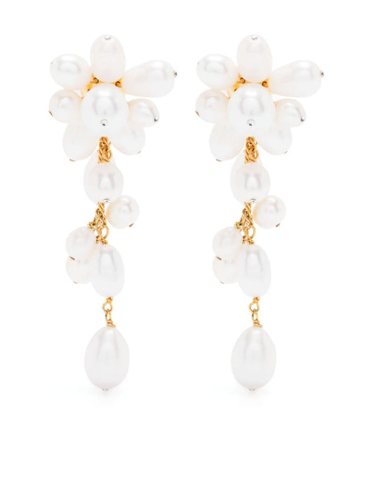 Gold-tone Florence Pearl Drop Earrings