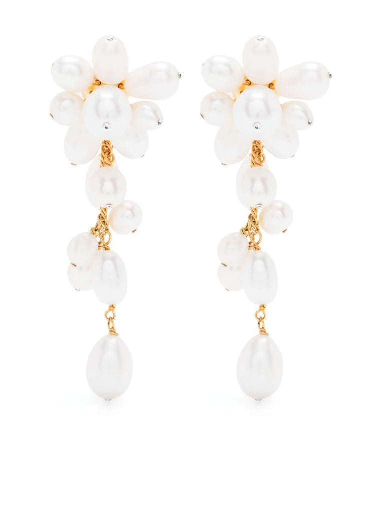 Gold-tone Florence Pearl Drop Earrings