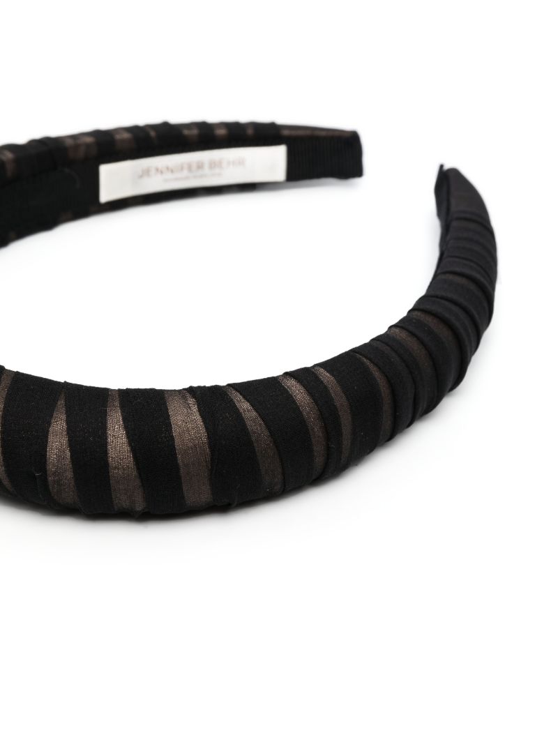 Black Tatiana Chiffon Headband