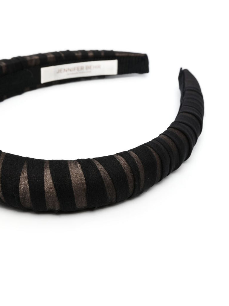 Black Tatiana Chiffon Headband