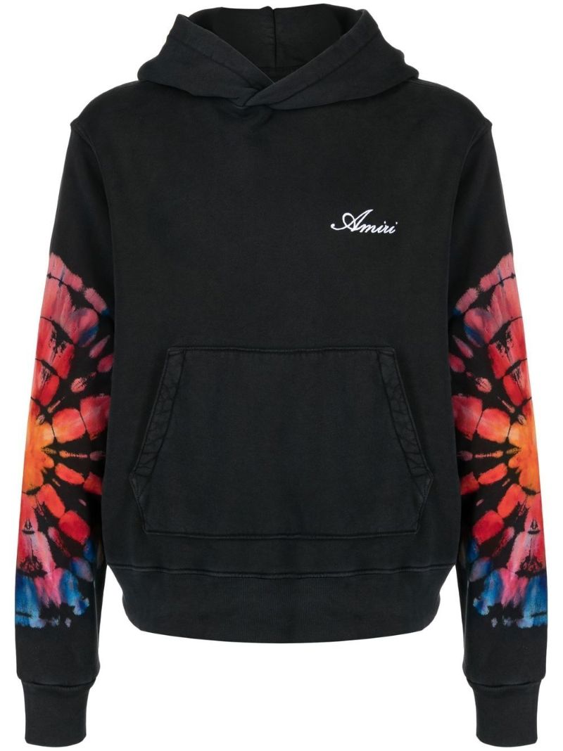 Black Tie-dye Hoodie