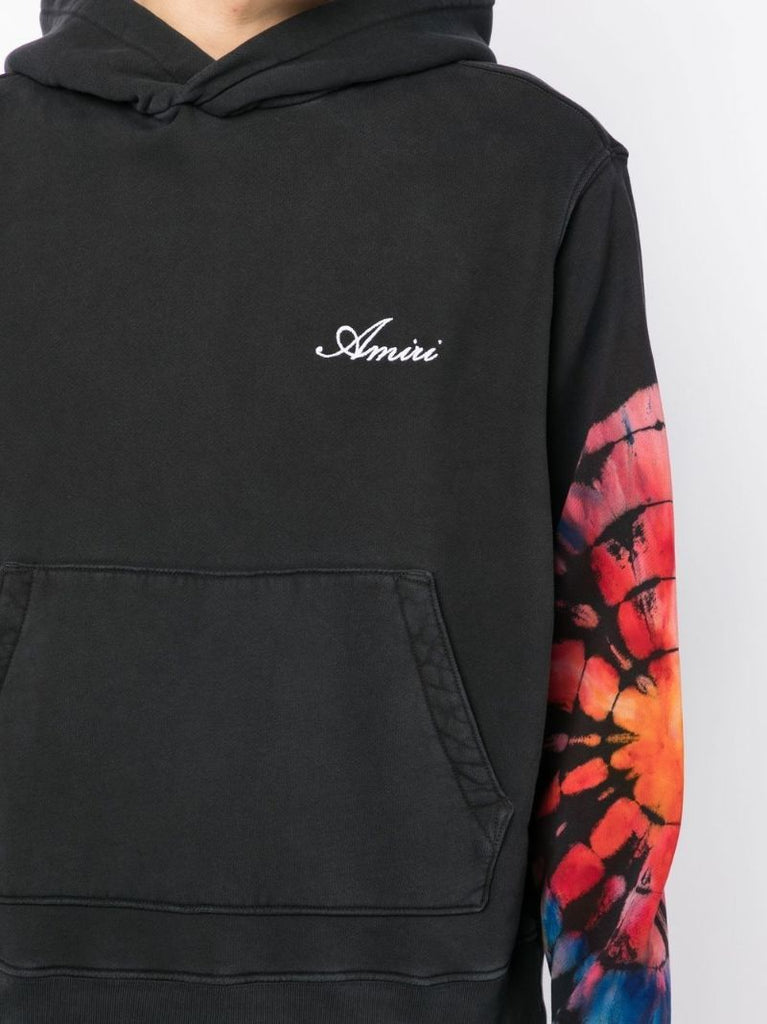 Black Tie-dye Hoodie