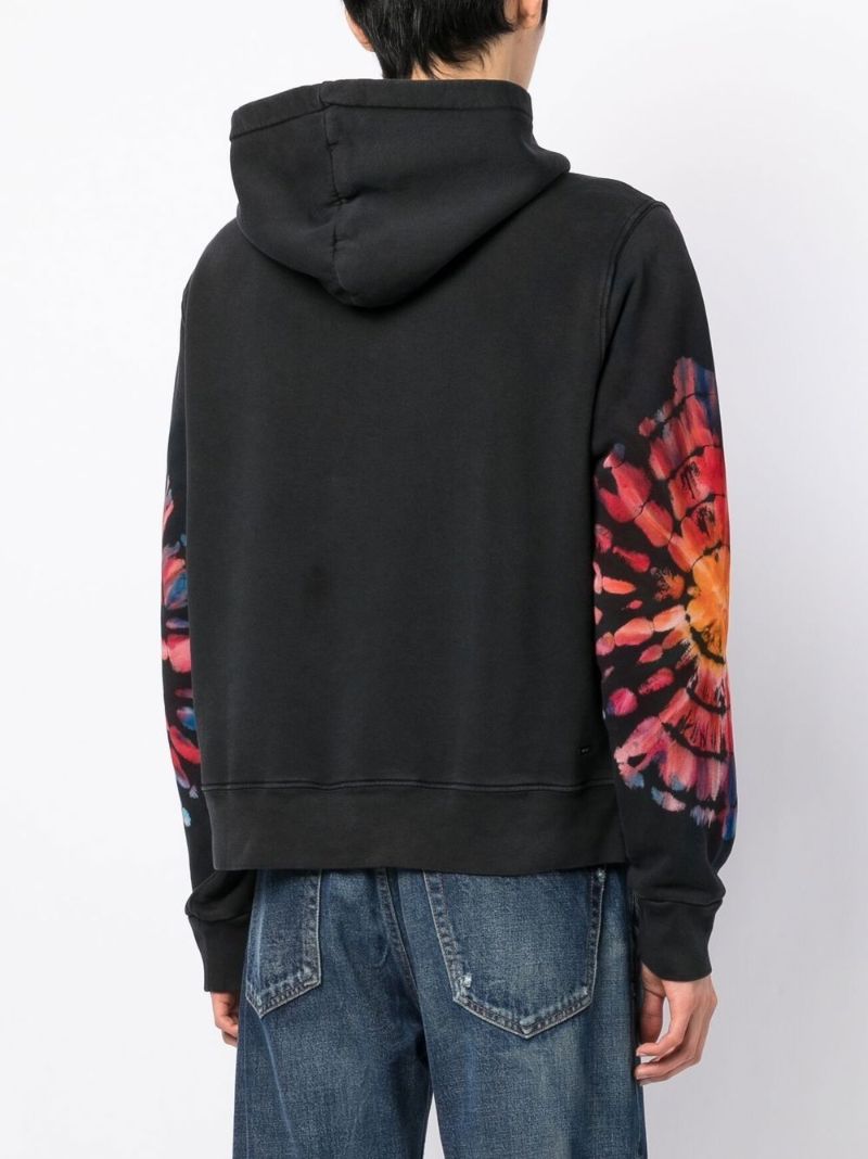 Black Tie-dye Hoodie