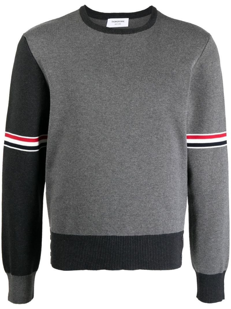 Grey Colourblock Sweatshirt