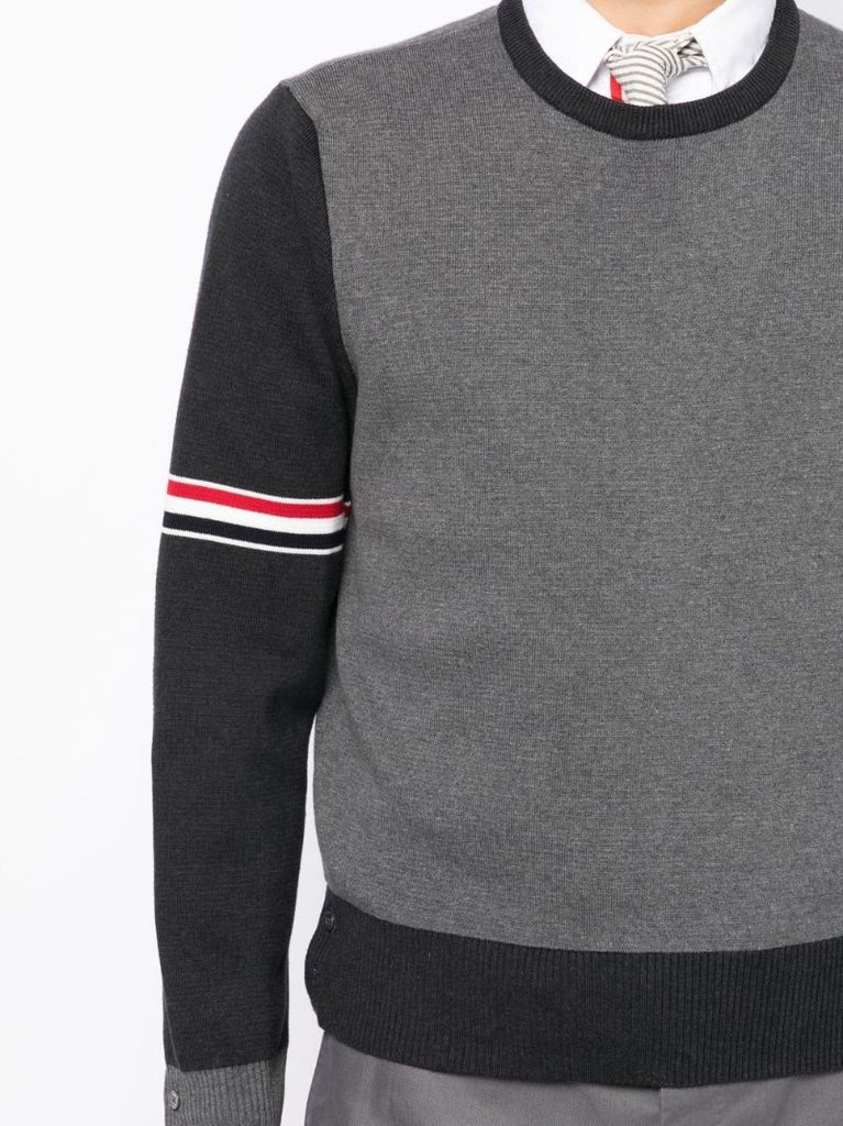 Grey Colourblock Sweatshirt