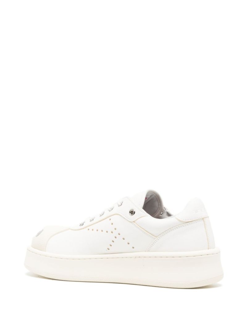 White Hoops Leather Low-top Sneakers