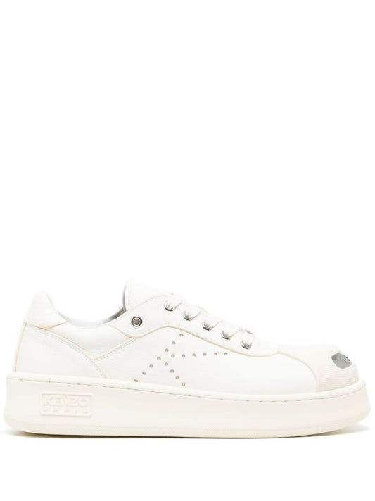 White Hoops Leather Low-top Sneakers