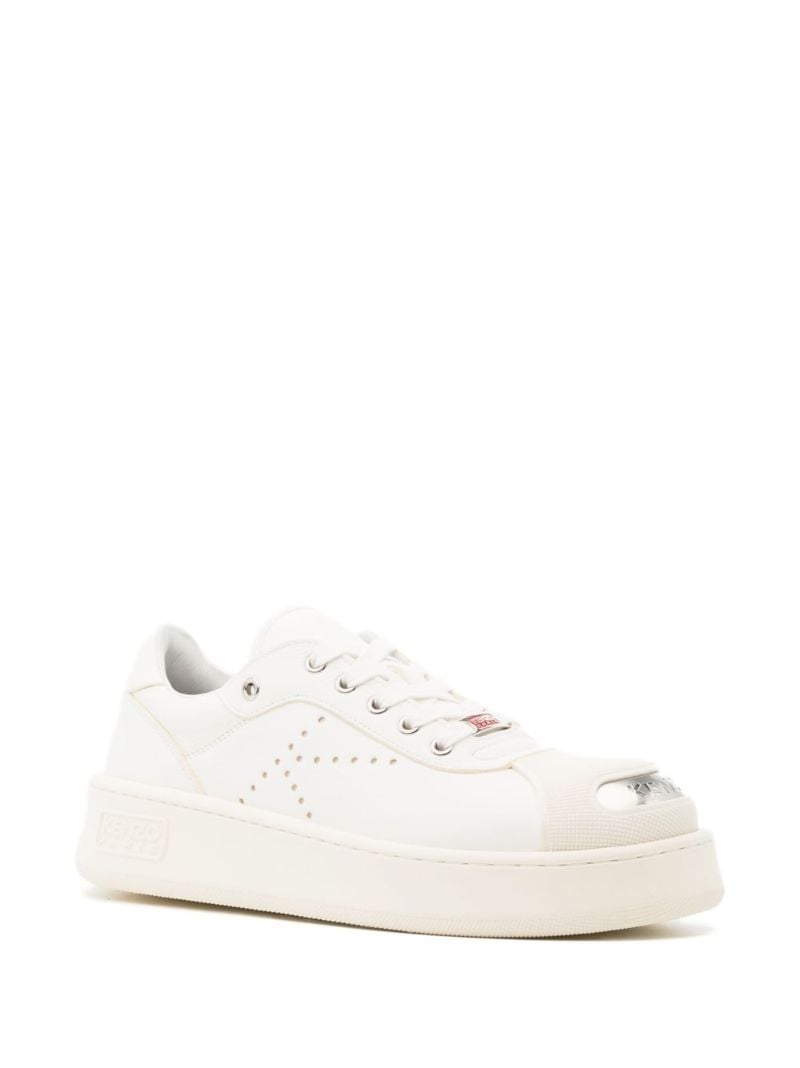 White Hoops Leather Low-top Sneakers