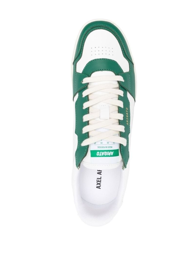White Dice Lo Leather Sneakers