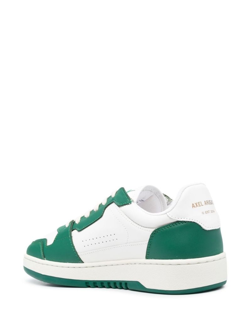 White Dice Lo Leather Sneakers