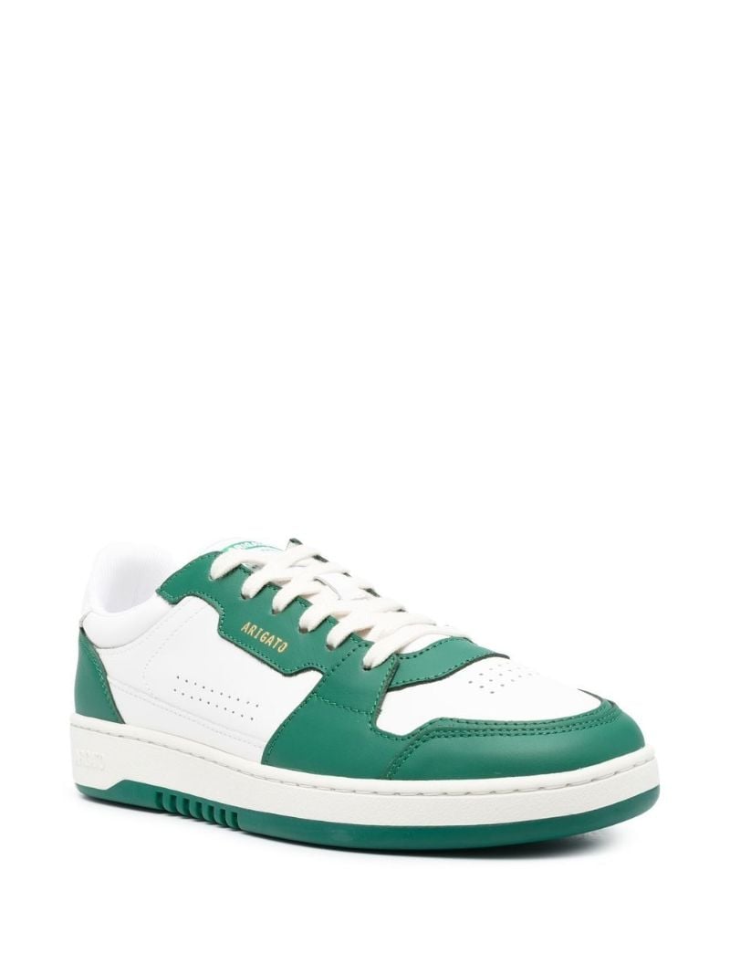 White Dice Lo Leather Sneakers