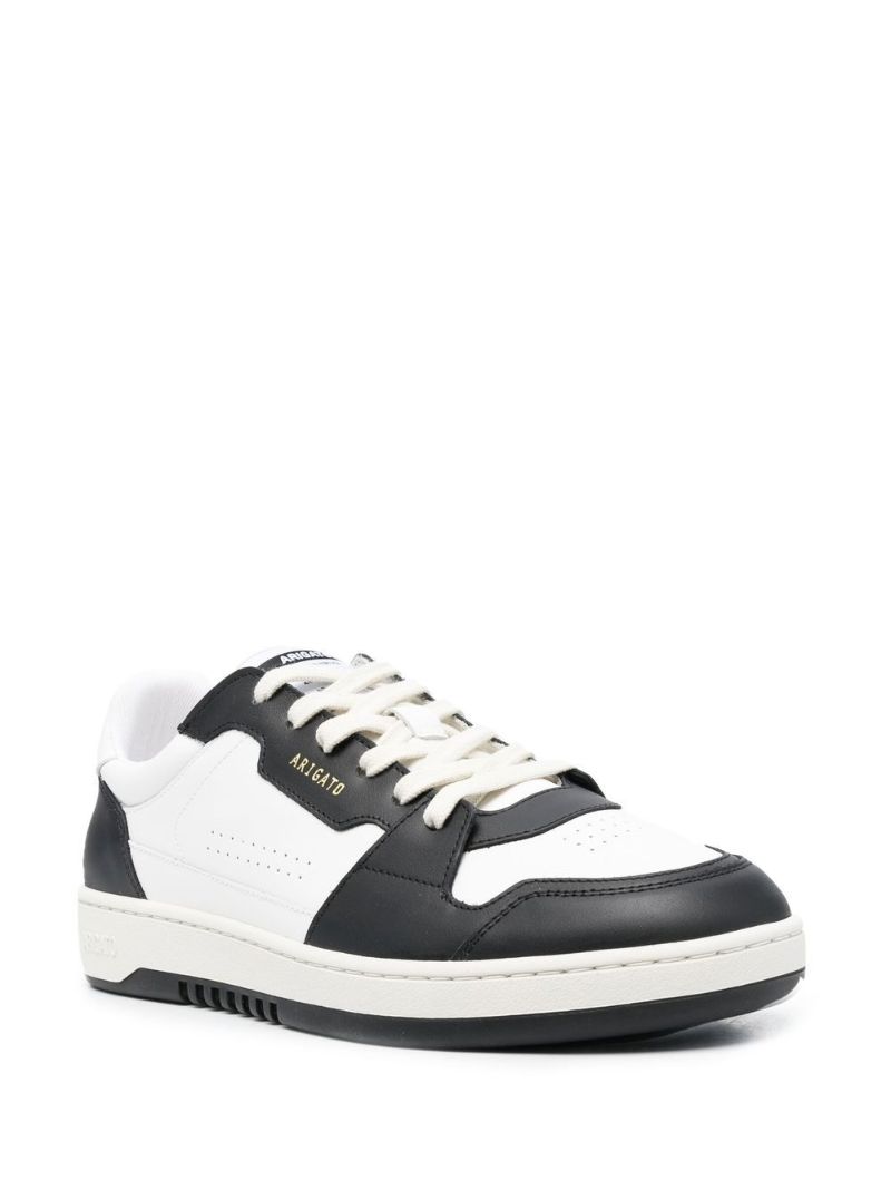 White Dice Lo Leather Sneakers