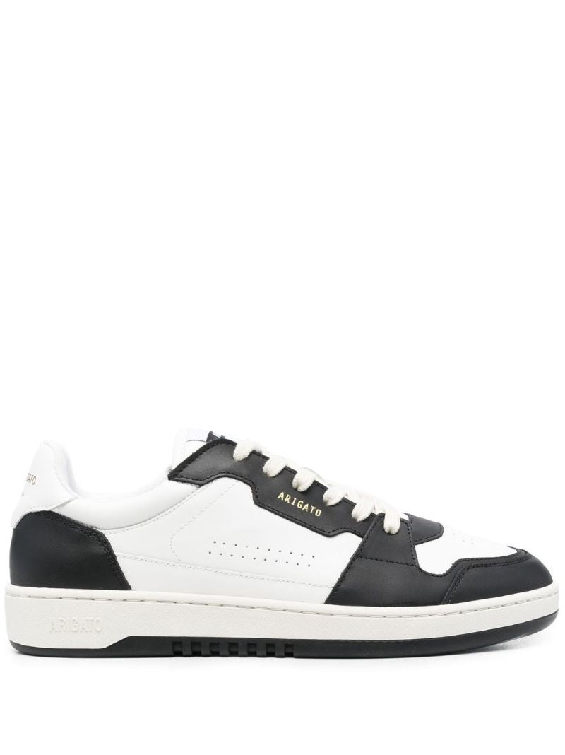 White Dice Lo Leather Sneakers
