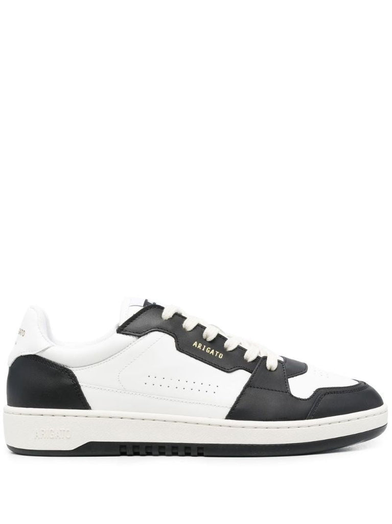 White Dice Lo Leather Sneakers