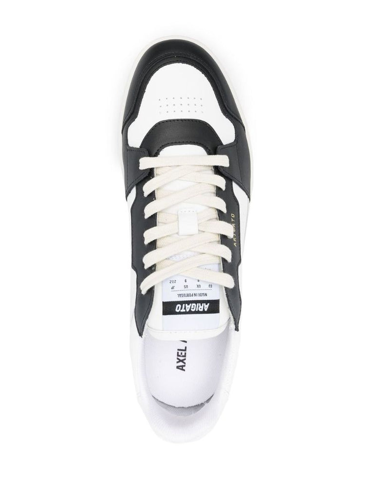 White Dice Lo Leather Sneakers