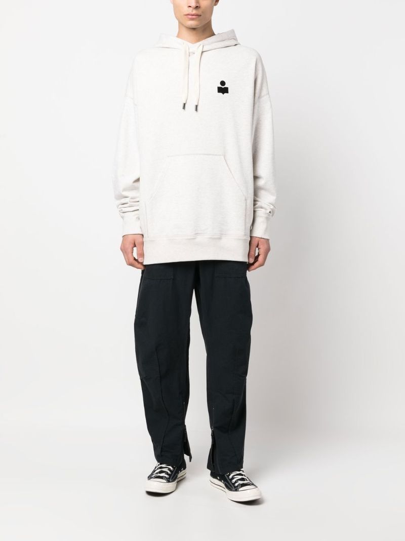 Black Tapered Cargo Trousers