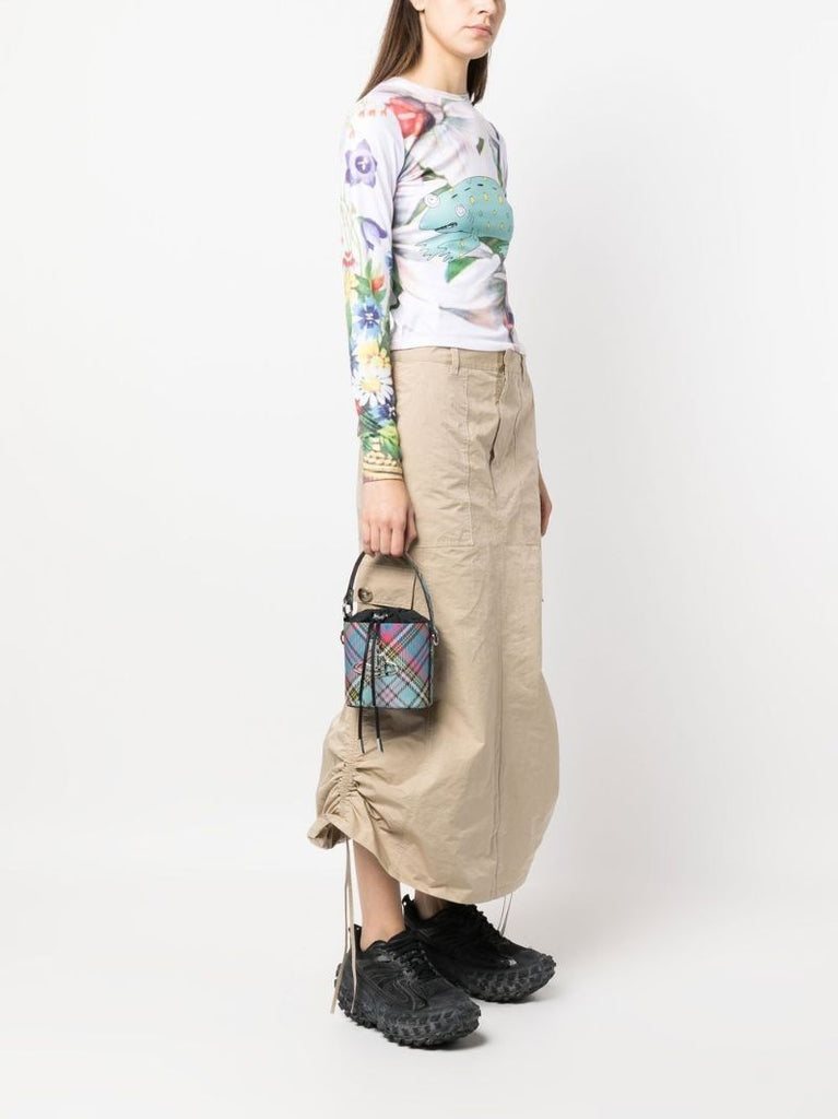Blue Daisy Bucket Bag