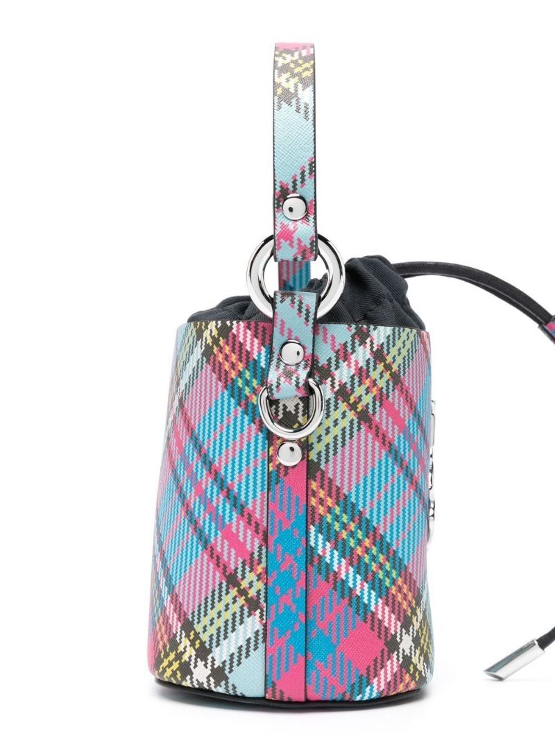 Blue Daisy Bucket Bag