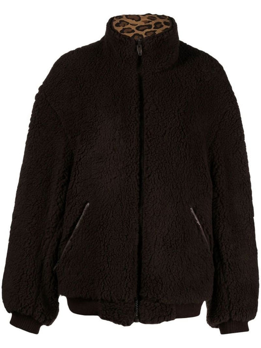 Brown Reversible Fleece Jacket
