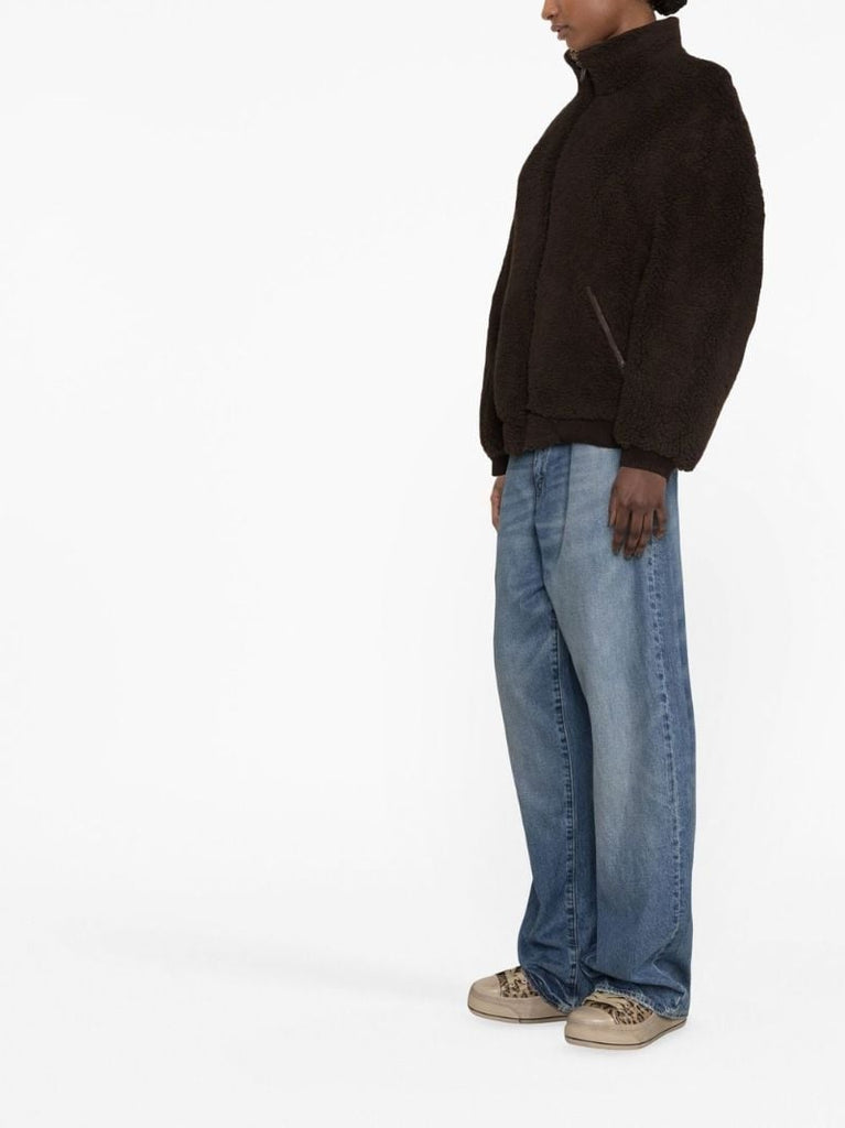 Brown Reversible Fleece Jacket