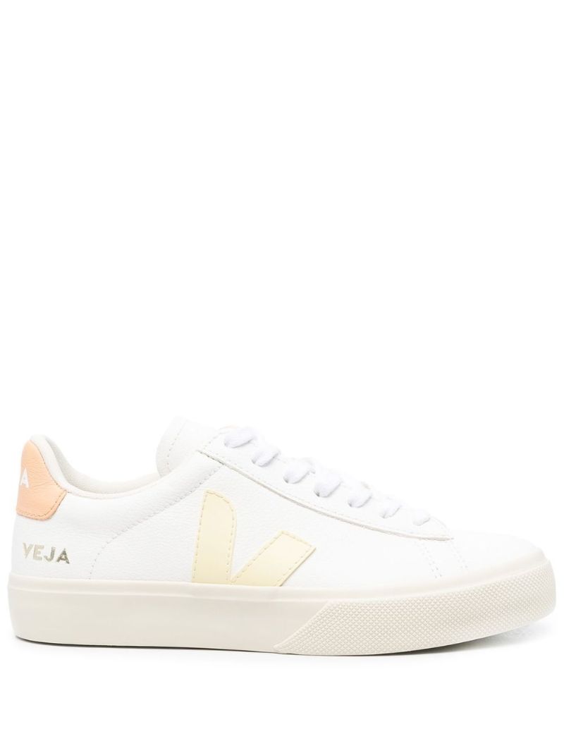 White Campo Chromefree Leather Sneakers