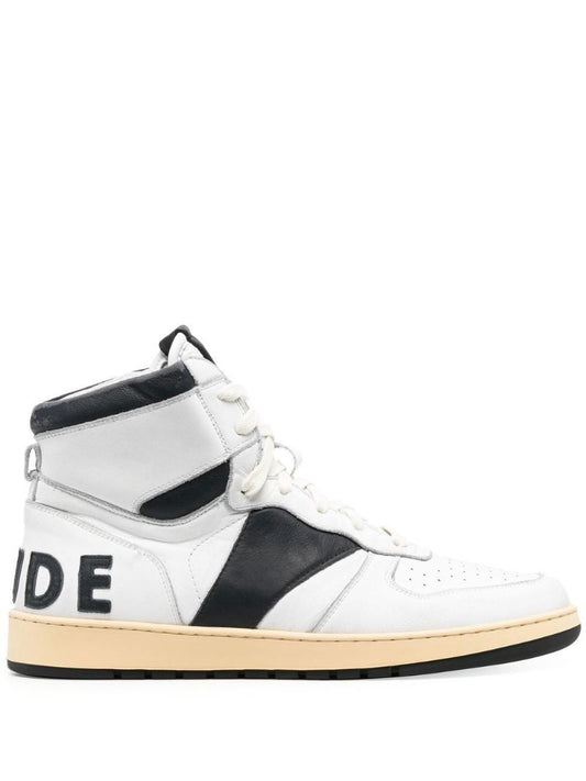 White Rhecess Leather Sneakers