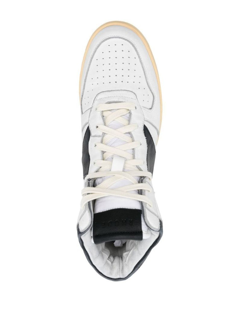 White Rhecess Leather Sneakers