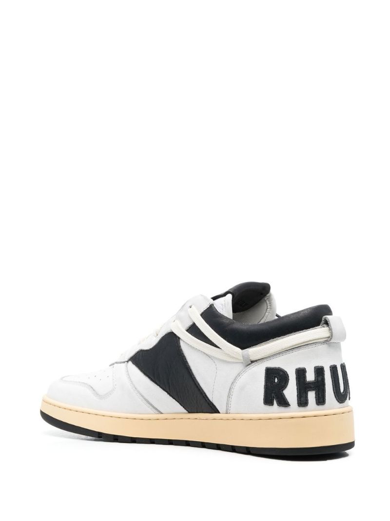 White Rhecess Leather Sneakers