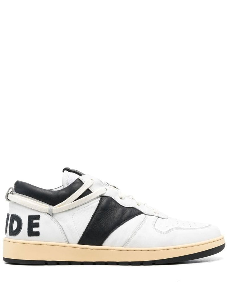White Rhecess Leather Sneakers